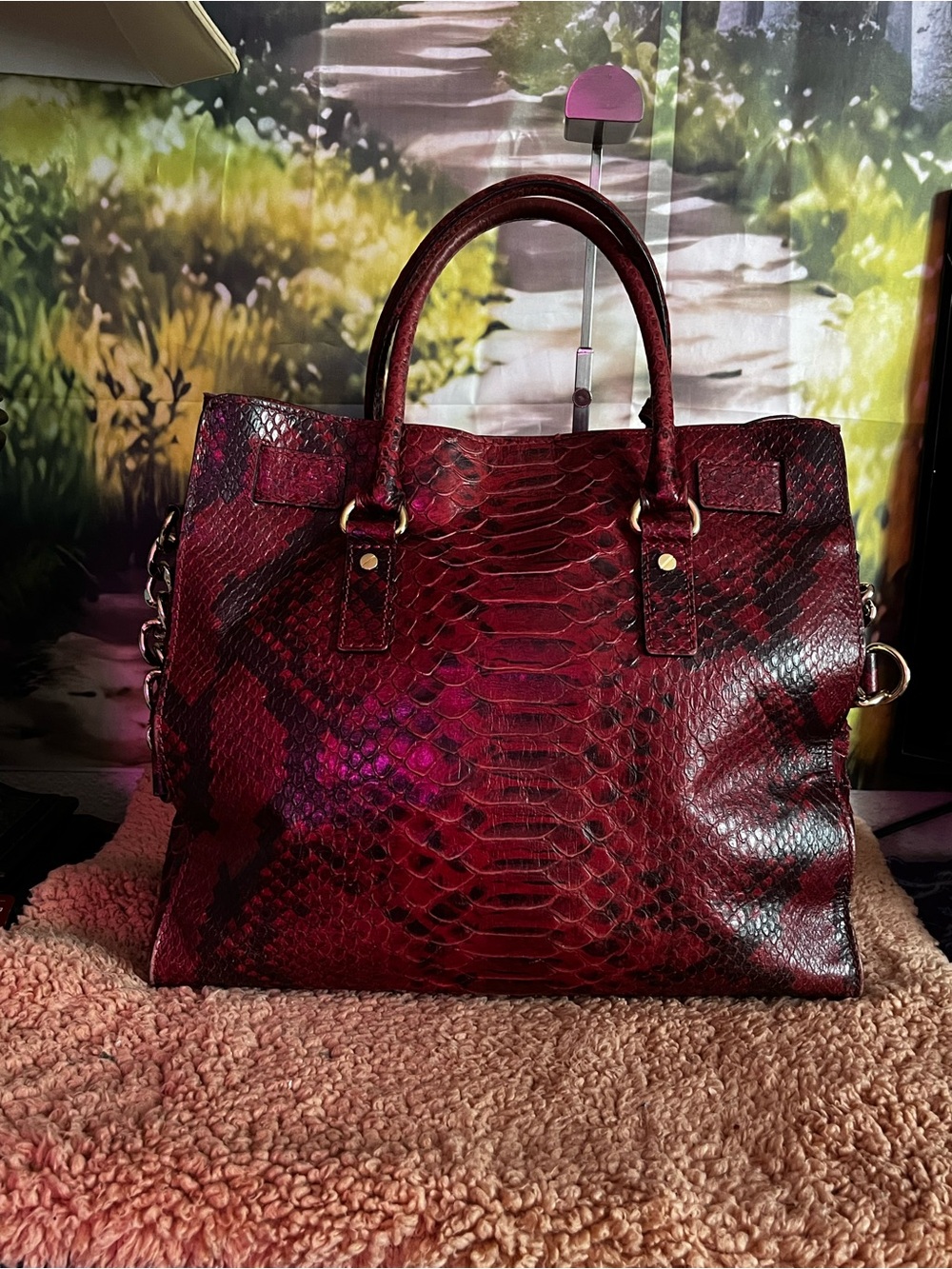 Michael Kors Anaconda large satchel tote - Picture 5 of 13
